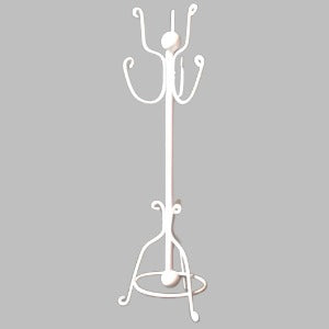White Wire Coat/ Hat stand