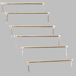 6 'Brass' Stair Rods