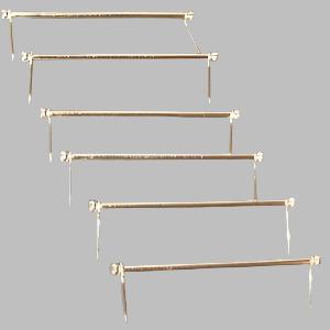 6 'Brass' Stair Rods