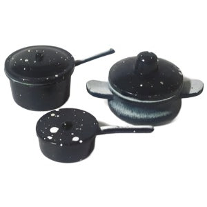 Blue Saucepan Set