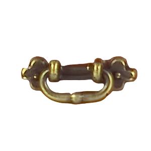 Oval Drop Handle Antique Brass