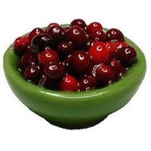 Cherries In A Green Bowl