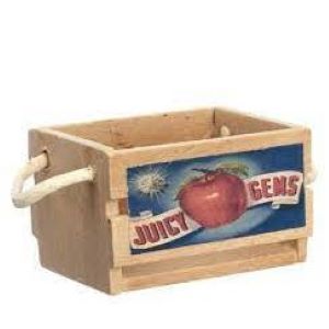Empty Apple Crate With Handles