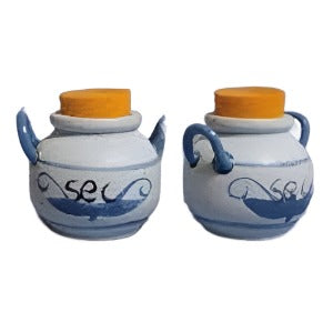 2 Storage Jars With Cork Stoppers