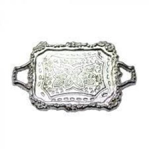 Engraved Silver Tray