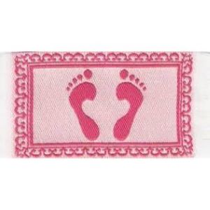 Footprint Bath Mat Pink