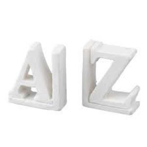 Resin A Z Bookends