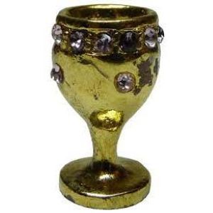 Gold Chalice With Ruby/Emerald Jewels
