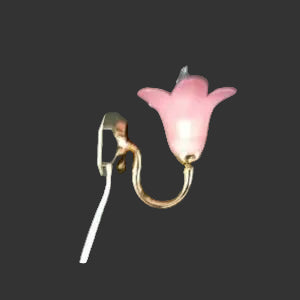 Pink Lily Single Wall Light
