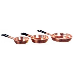 Copper Frying Pans 3pcs