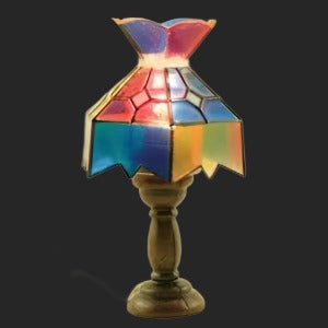 Tiffany Lamp With A Butterfly Top