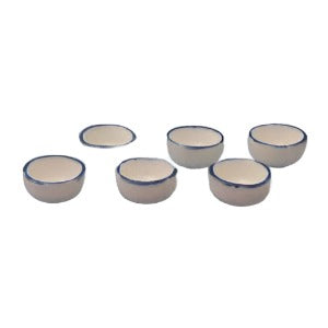 White Enamel Bowls 6 Pack