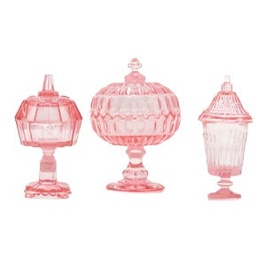 Candy dishes 3pc Pink