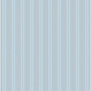 Scallop Stripe on pastel Pink Wallpaper