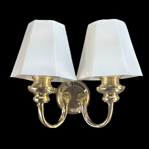 Double Wall Light With Shades