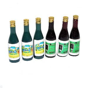 Six Wine Bottles