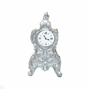 Silver Mantle Clock