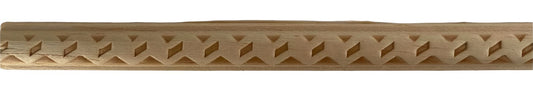 Wood Trim Engraved Cubic Design