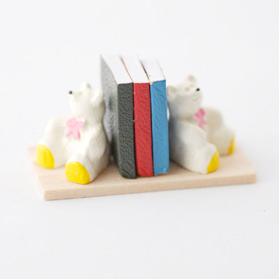 Teddy Bookends With Books