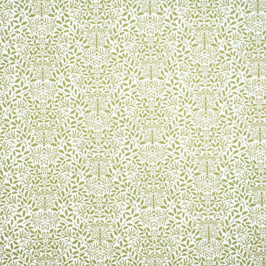 William Morris Green On White Wallpaper