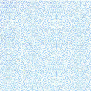 William Morris Blue On White Wallpaper