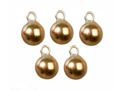 Gold Tree Ornaments 5pcs