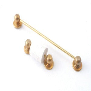 Brass Towel Rail And Toilet Roll Holder