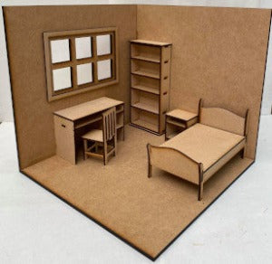 Corner Room Box Kit Bedroom