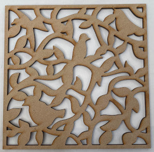 Laser Cut Square Screen Birds