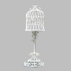 White Wire Birdcage