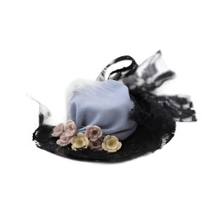 Black Lace Lavender Hat