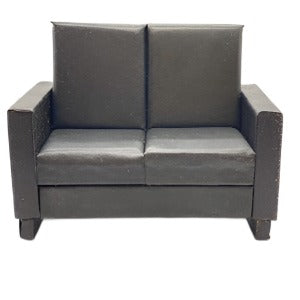 Budget Black 2 Seater Couch