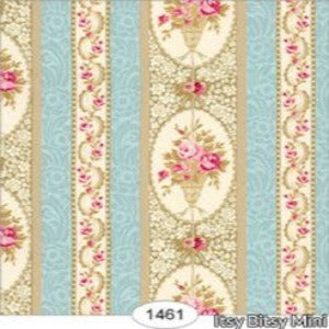 Parisian Floral Stripe