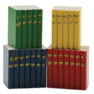 Wood Book Set 4pc