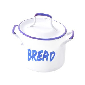 White Enamell Bread Bin