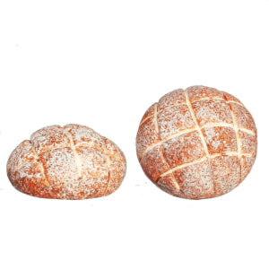 Round Bread Loaves 2 pcs