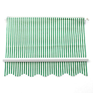 Green Striped Sun Canopy