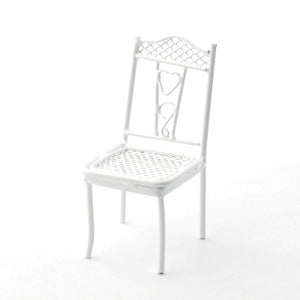 White Wire Pretty Hearts Chair
