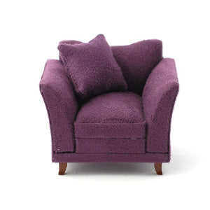 Armchair soft Plum