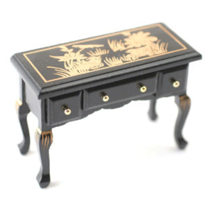 Black Chinese Drawer Table