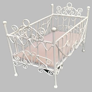 White Wire Cot