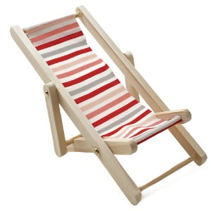 Deck Chair Red/White/Pink