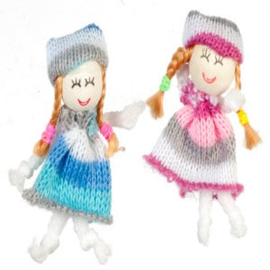 Cute Blue And Rose Dolls