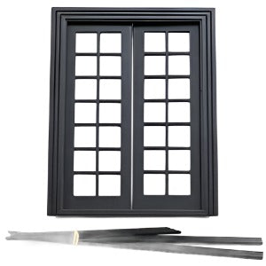 Double French Door Black