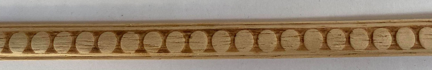 Wood Trim Engraved Small Circles