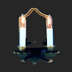 2 Candle Mirror Wall Light