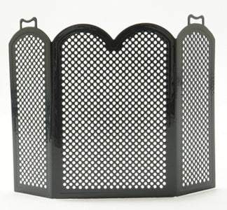 Black Fireplace Screen