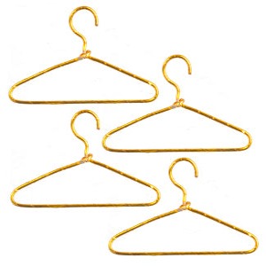 Gold Wire Coat  Hangers