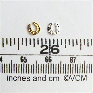 Tiny Gold Horseshoe 1pc