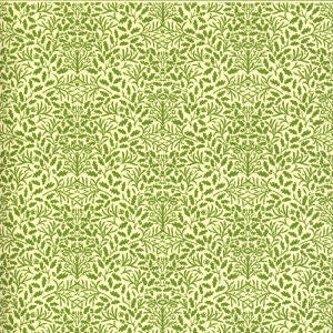 William Morris Green On Cream